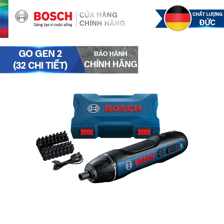 Máy vặn vít Bosch GO Gen 2 (32 chi tiết)