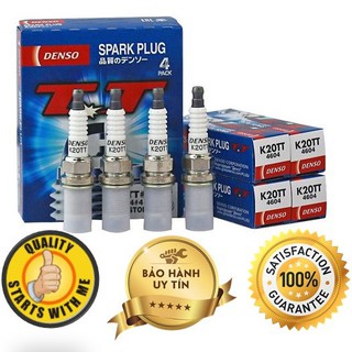 Bộ 4 Bugi Denso TT chân ngắn K20TT cho xe ôtô Camry, Vios , Altis