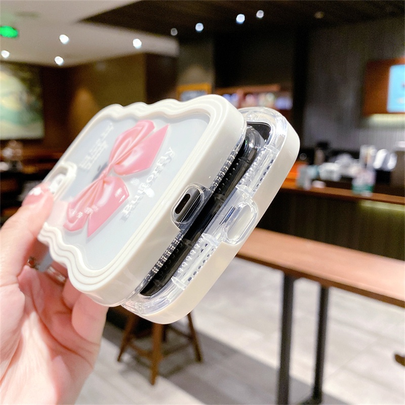Ốp Điện Thoại TPU Mềm Trong Suốt Họa Tiết Nơ Màu Kẹo Cho iPhone 13 12 11 Pro Max XS Max XR X 8 7 Plus