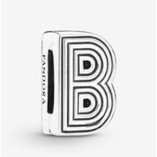 Silver Letter Clip Charm