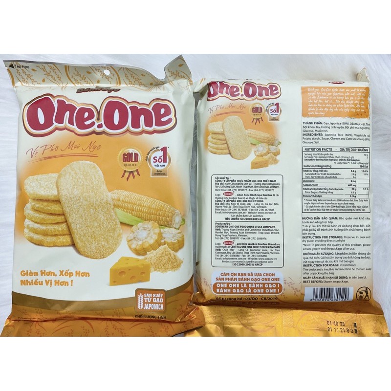 Bánh gạo One One Vị Phô Mai Bắp