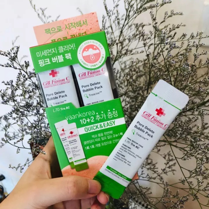 [Gói lẻ] Mặt Nạ Đất Sét Sủi Bọt Thanh Lọc Da Cell Fusion C Pore Delete Bubble Pack