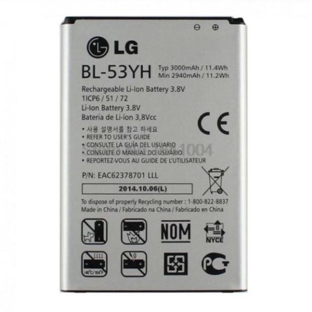 Pin LG G3 (BL - 53YH ) dung lượng 3000mAh xịn có bảo hành