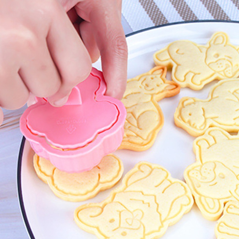 Bộ 6 Khuôn Cắt Bánh Quy Hình Chú Chó Dễ Thương
