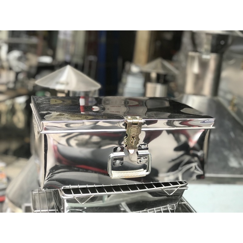 HÒM INOX CỠ NHỎ, HÒM TIỀN INOX CỠ NHỎ