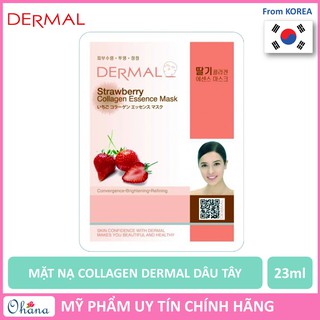 [Cực Hot] Mặt Nạ Dermal Collagen Dưỡng Da Tinh chất Dâu Tây - Hàn Quốc