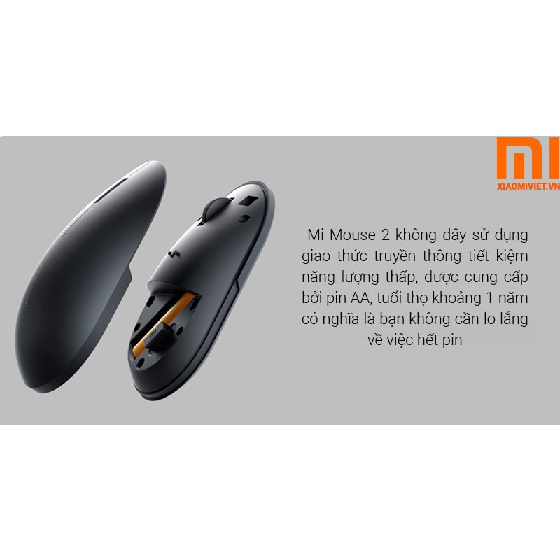 (*)GIAO HỎA TỐC CHUỘT KHÔNG DÂY Xiaomi Gen 2 Wireless Portable Mouse [Fullbox]