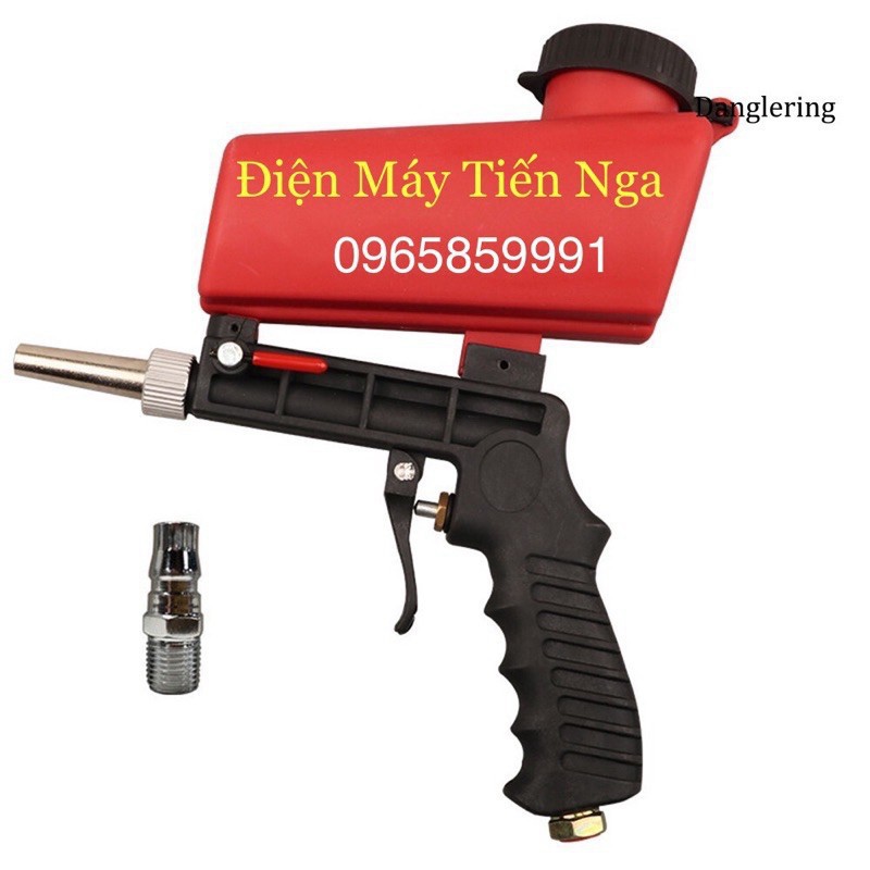 [SALE] Súng Phun Cát Khí Nén Dạng Bình Đỏ 90 psi