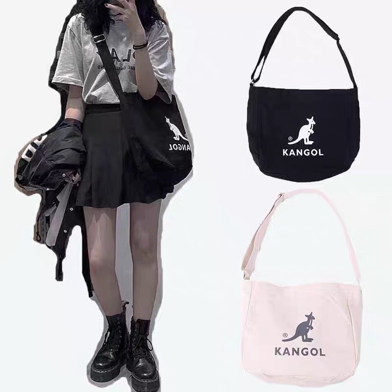 Túi đeo chéo Kangol kiểu Hàn ulzzang unisex (có sẵn, vừa a