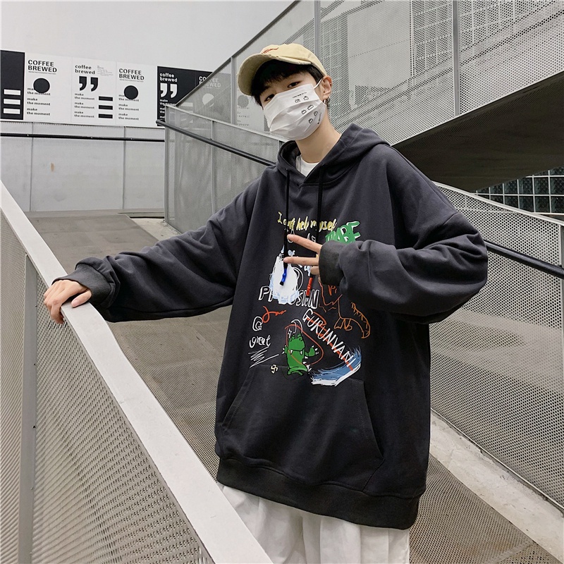 Áo hoodie IFNICEFUTURE có nón dài tay thời trang dành cho nam