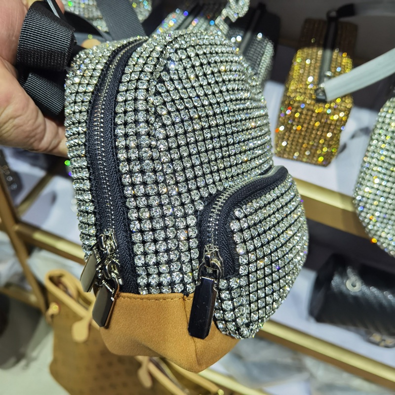 Túi Đeo Chéo mini Đính Đá Thời Trang 2023 Cho Nữ