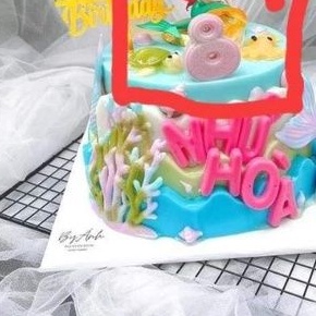 Khuôn silicon tảo biển rong biển rêu trang trí bánh