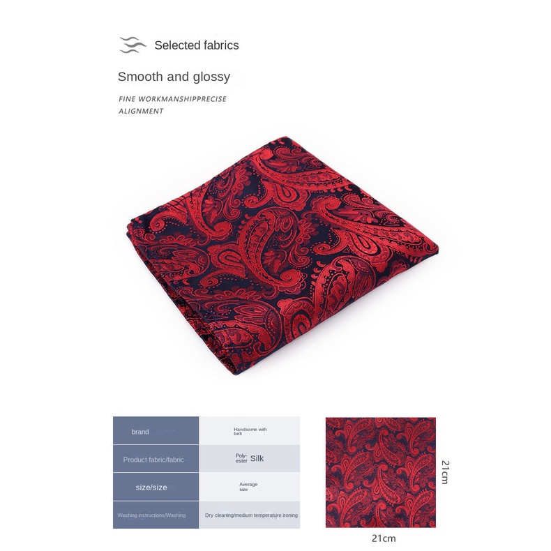 Khăn Tay Bỏ Túi Áo Vest Thời Trang Lịch Lãm Cho Nam