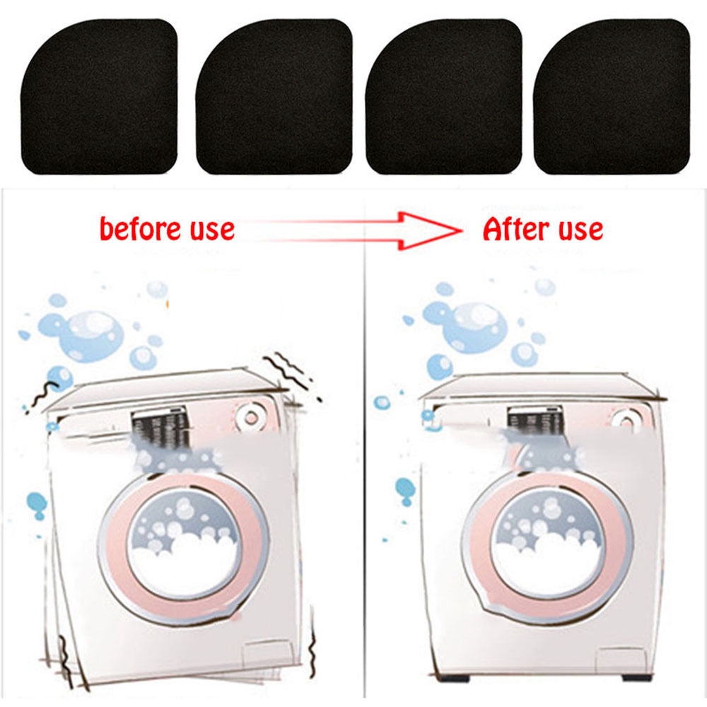 Set 4 Miếng Đệm EVA Lót Chân Bàn/Tủ Lạnh/Máy Giặt Chống Rung Chống Trượt