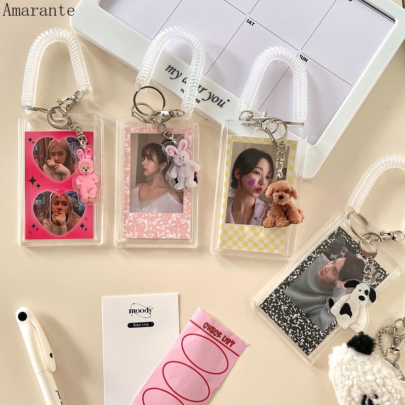 Ama Kawaii Dây Treo Thẻ Ngân Hàng / Thẻ ID Bằng Acrylic Trong Suốt