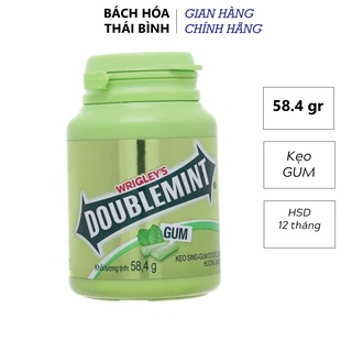 Kẹo sing-gum hương bạc hà hũ 58.4g DOUBLEMINT