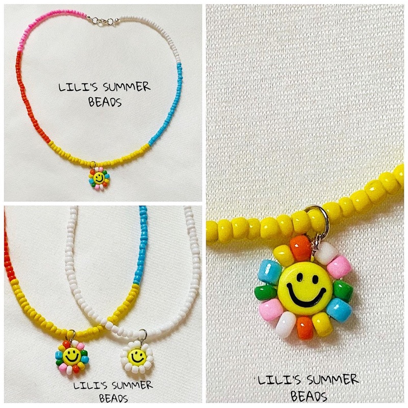 Vòng cổ LILI dây chuyền handmade LILI CUTE SMILE NECKLACE - LILI’S SUMMER BEADS