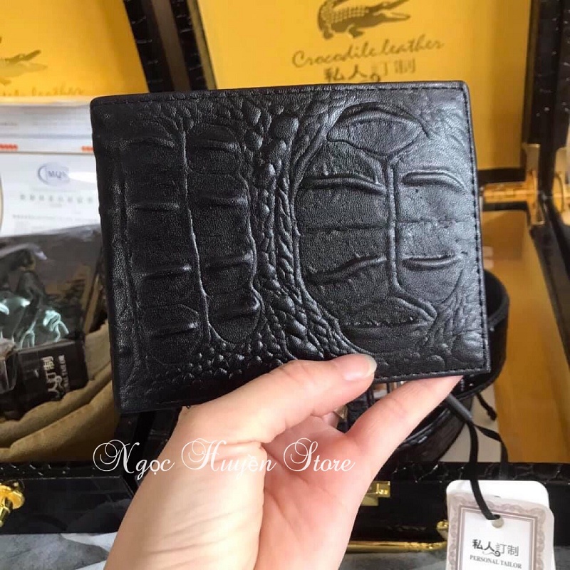 ⚜️𝑭𝑼𝑳𝑳𝑩𝑶𝑿⚜️Combo set thắt lưng ví da nam vân cá sấu hàng cao cấp, thiết kế sang trọng nam tính, Tặng hộp da xịn loại 1
