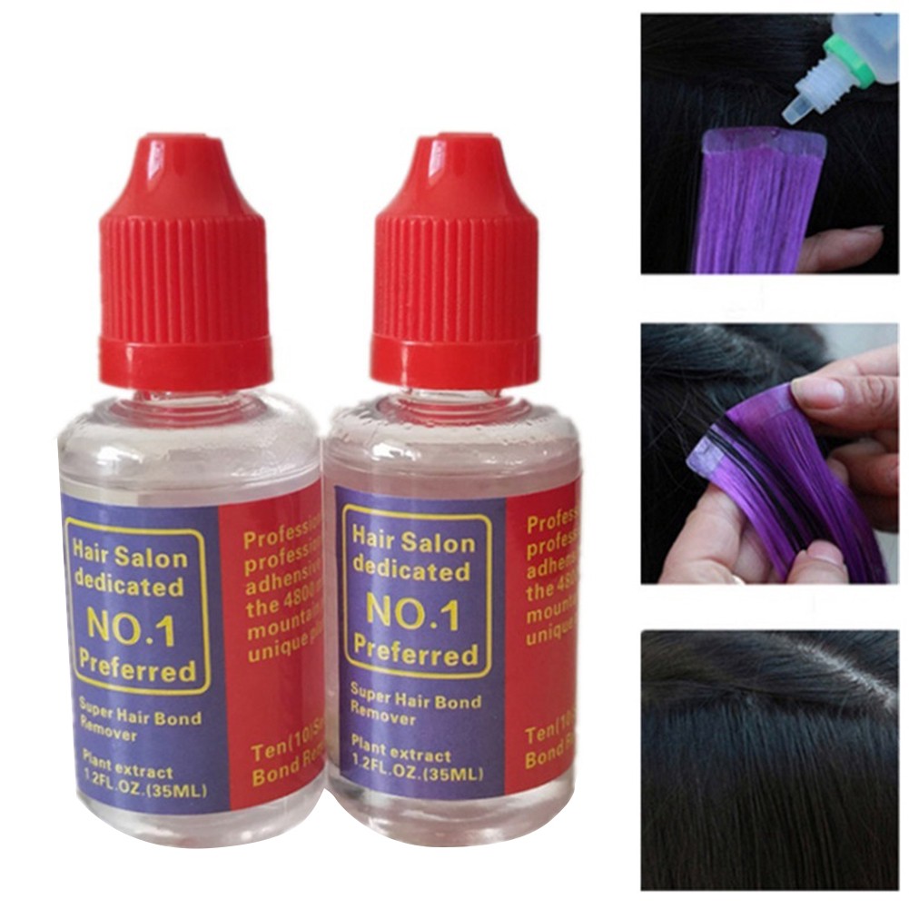 Professional Traceless Transparent Hair Extension Adhesive Remover Wig Bond Glue V08
