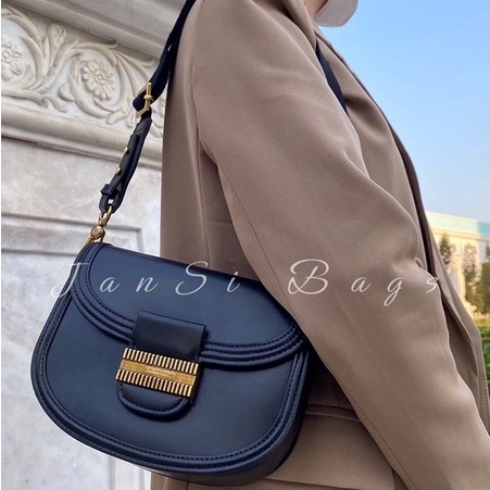 Túi xách đeo chéo nữ JanSi, túi đeo vai kẹp nách Basic bầu likeaut sz22