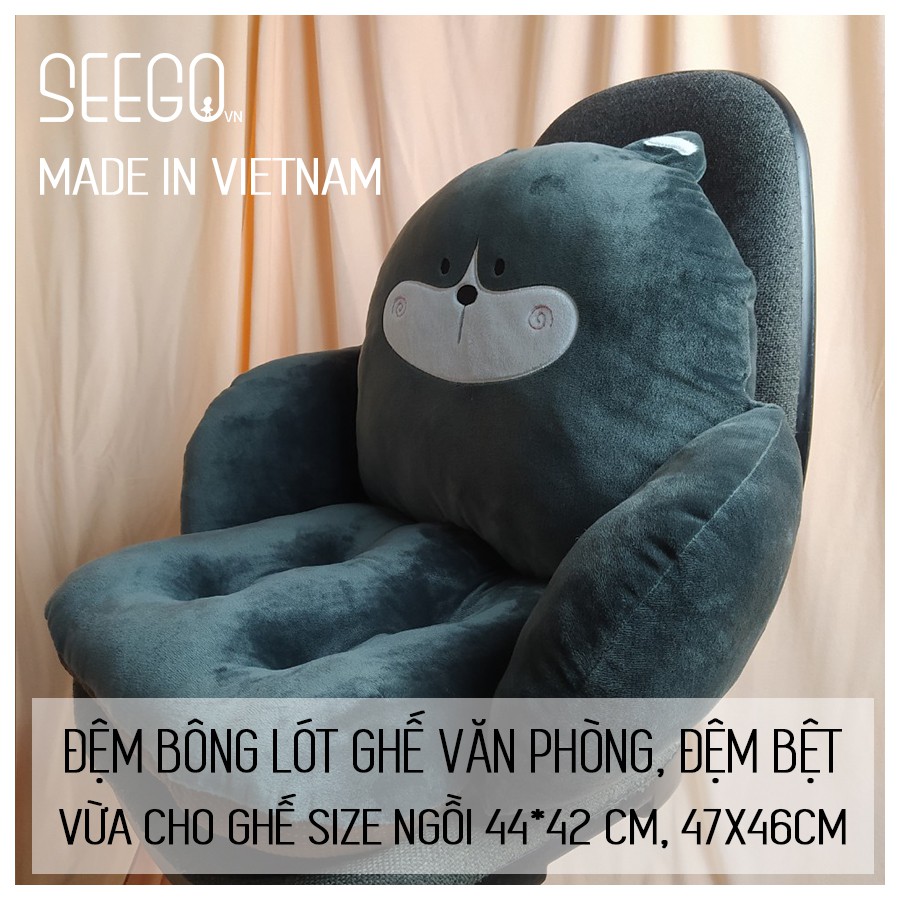 Đệm bông lót ghế văn phòng hình thú cute cho ghế loại nhỏ và vừa