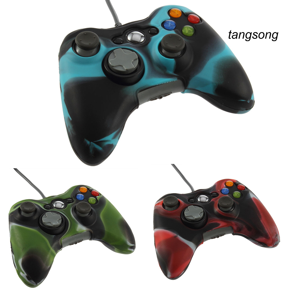 Vỏ Bọc Silicon Họa Tiết Rằn Ri Cho Tay Cầm Chơi Game Xbox 360