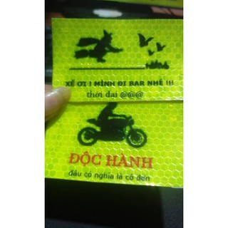 logo phượt , tem phượt , logo phản quang , tem xe
