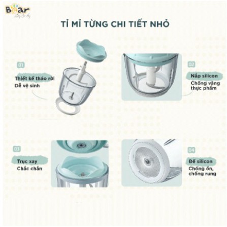 [Mã ELHA22 giảm 5% đơn 300K] Máy xay ăn dặm mini Bear QSJ-C02K1 (GR-B06V1)