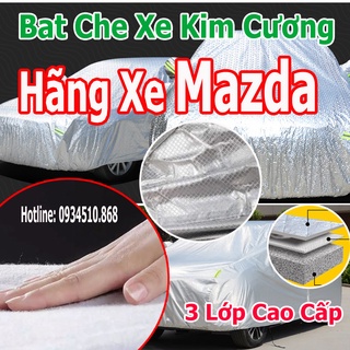 Bạt phủ xe ô tô mazda 3, mazda 6, cx5, cx8, cx9, bt50, mazda 2 tráng - 3 lớp loại 1