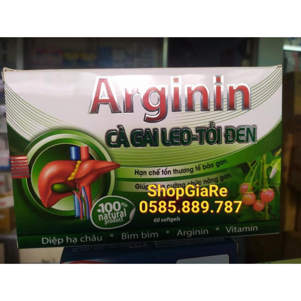 Arginin cà gai leo, tỏi đen Viên uống bổ gan, mát gan Tăng cường chức năng gan T t