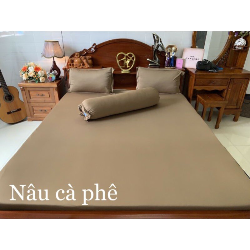 M6.M8 - BỘ 4 DRAP GA THUN LẠNH HÀN  TỒNG TRẦM MỀM MƯỚT MÁT LẠNH