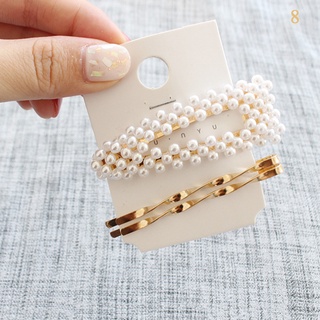 Set 3 Kẹp Tóc Nữ Đính Ngọc Trai