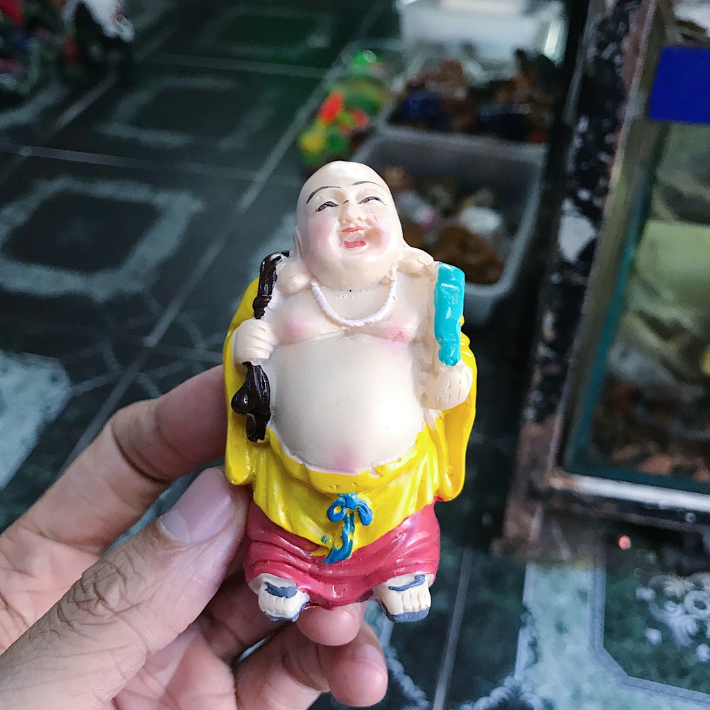 ÔNG DI LẶC TRANG TRÍ HỒ CÁ NON BỘ RỘNG 4CM CAO 9CM