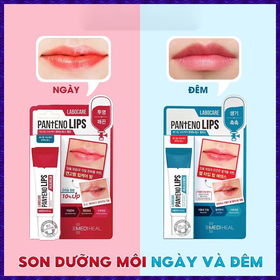 Son Dưỡng Ẩm Môi Siêu Lì Có Màu Lâu Trôi Ngày Và Đêm Mediheal Labocare Pantenolips Giảm Thâm, Chống Nẻ Dưỡng Ẩm Môi