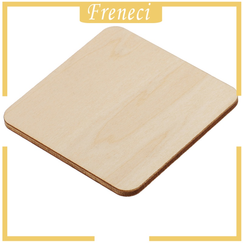 Set 10 Tấm Gỗ Trơn 60x60mm Dùng Làm Đồ trang trí Trang Trí DIY