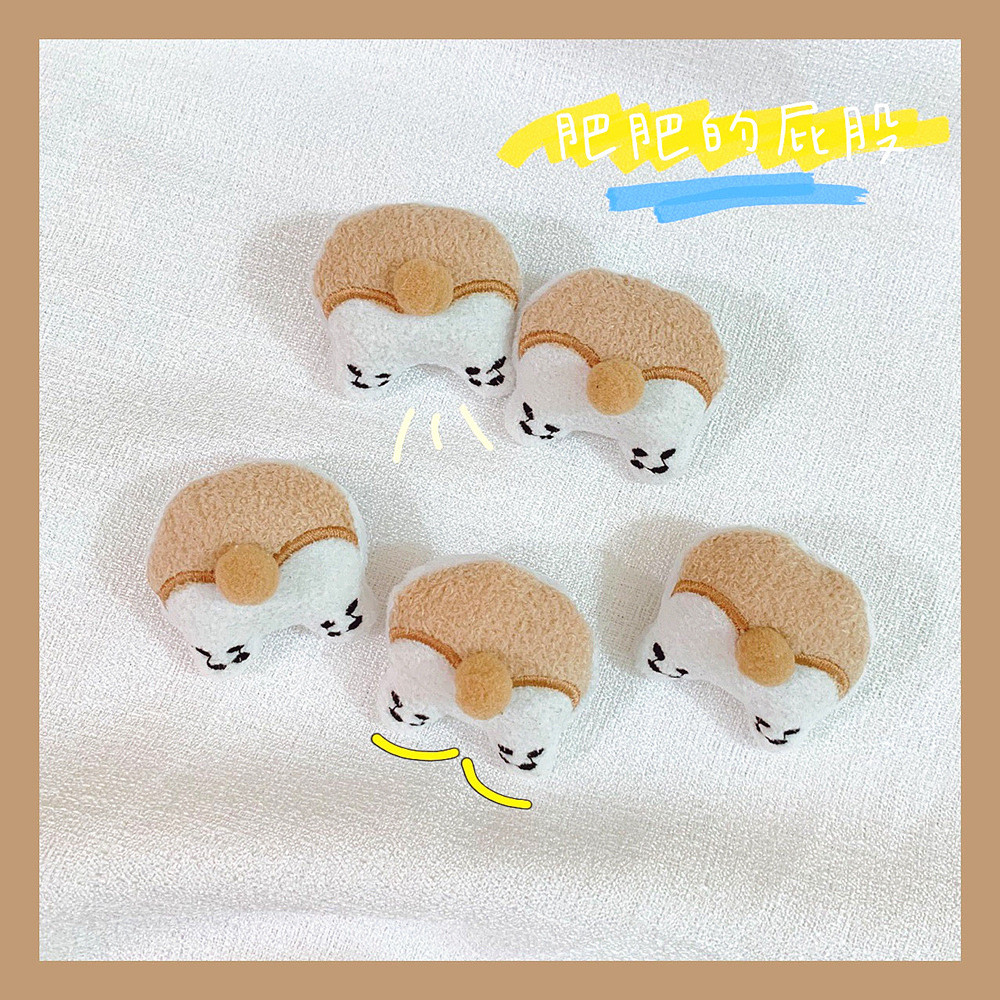 Ghim hình mông cún nhồi bông xinh xắn