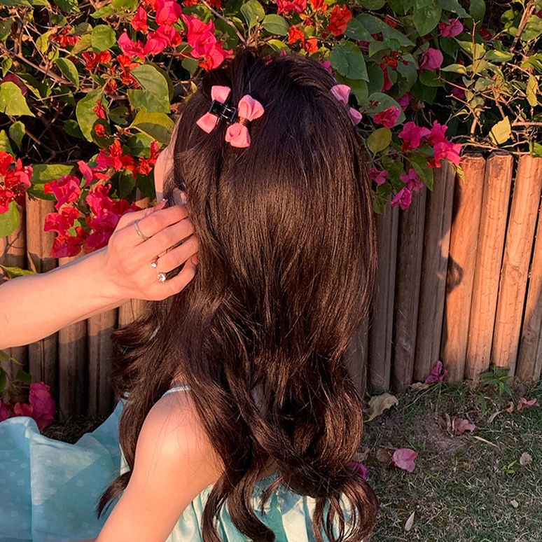 Kẹp Tóc Mini Đính Nơ Lưng Ngọt Ngào Thời Trang Xuân Hè Cho Nữ
