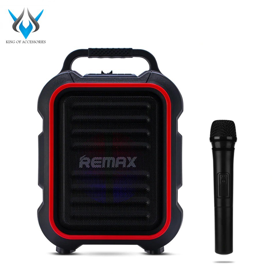 [Mã ELMS5 giảm 7% đơn 300K] Loa kéo Karaoke Bluetooth cao cấp Remax RB-X3 công suất 15W + Tặng 1 micro không dây