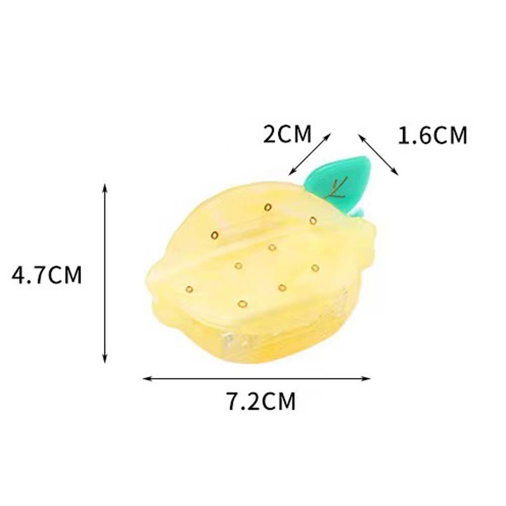 1 Kẹp Tóc Hình Hoa Cúc / Trái Cây / Quả Dứa / Quả Chanh Bằng Acrylic Dễ Thương Phong Cách Hàn Quốc