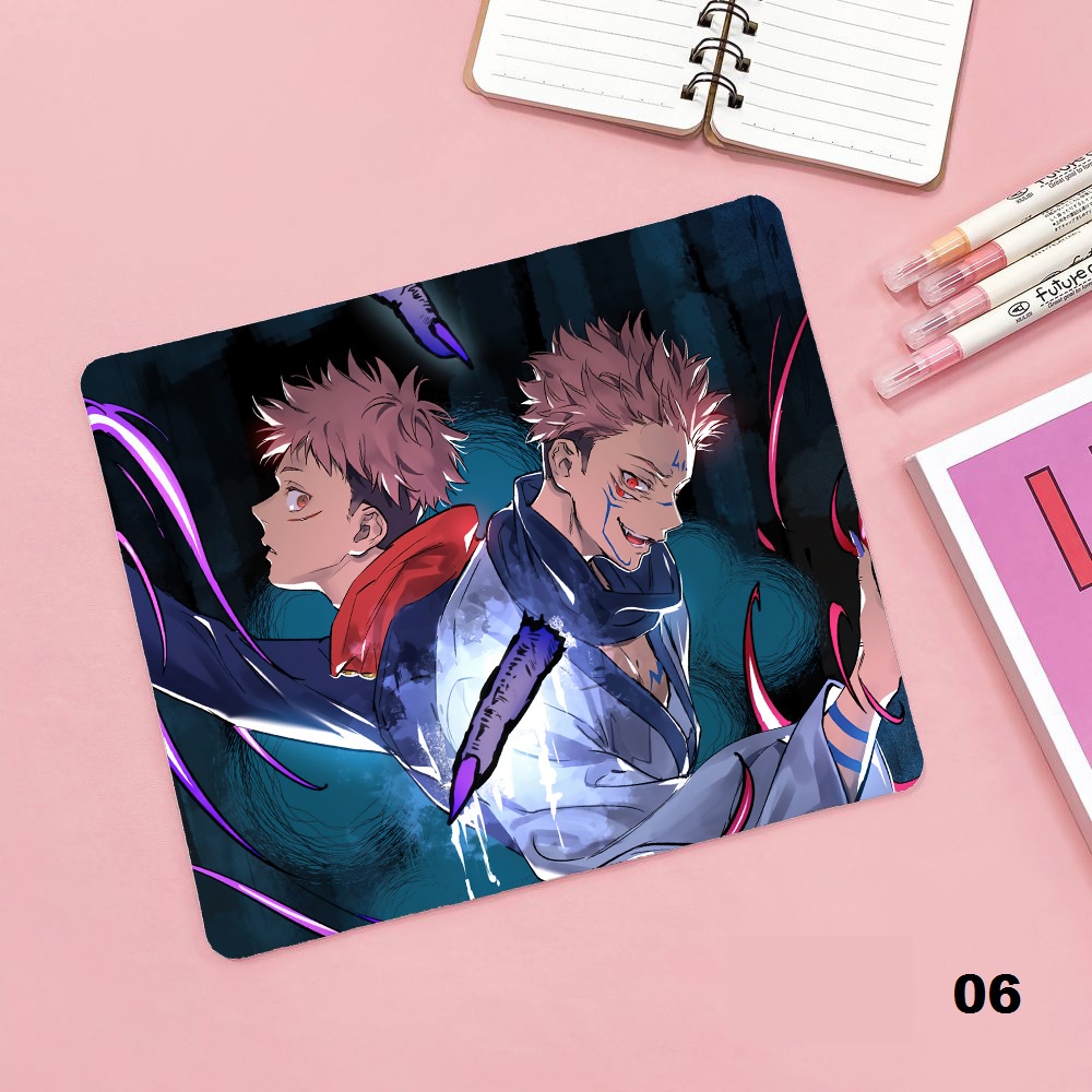 Lót chuột - Chú Thuật Hồi Chiến- Jujutsu Kaisen khổ 21x24x03 bo viền nhiễu mẫu