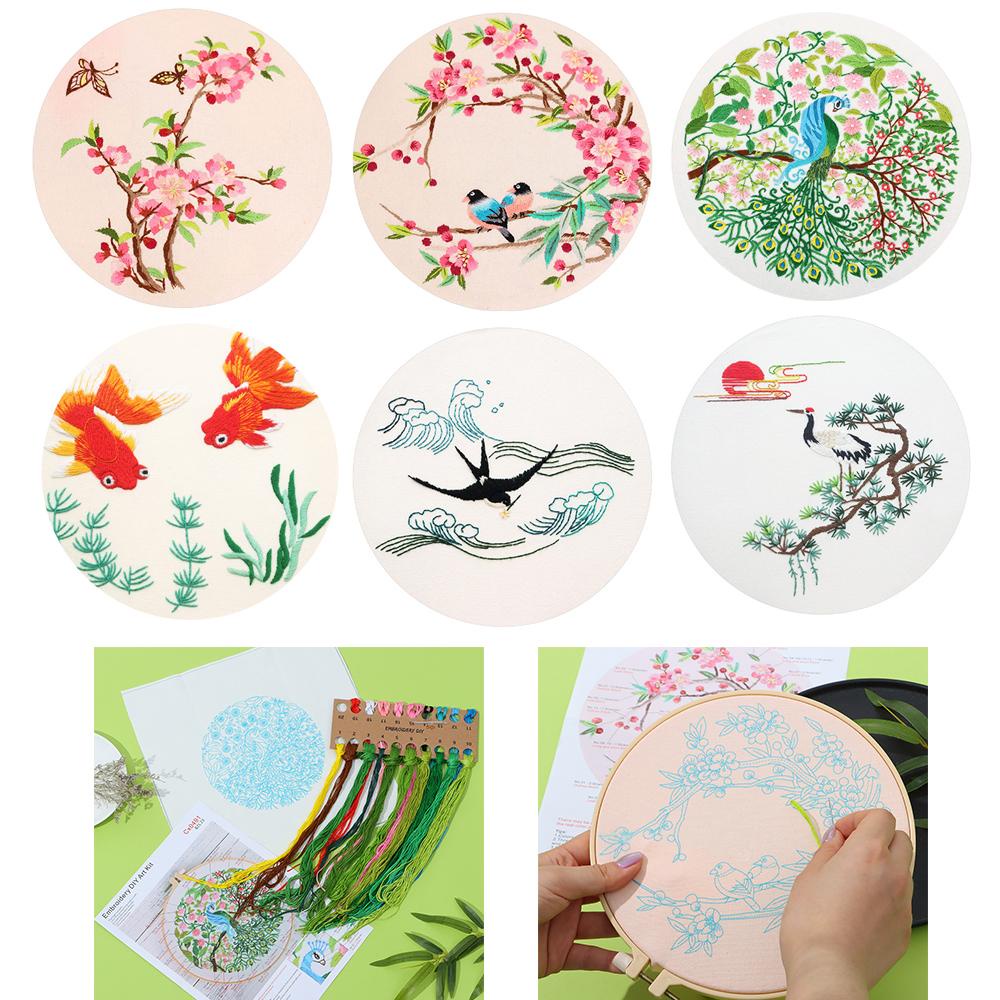 Cuộn Chỉ Thêu Tranh Chữ Thập Nghệ Thuật Treo Tường Trang Trí Nội Thất
