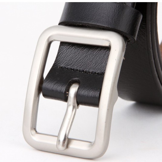 Dây lưng nữ, da thật, khóa vuông, bản nhỏ 2,3cm