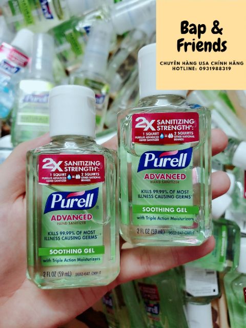 Gel rửa tay khô sát khuẩn Purell 59ml | BigBuy360 - bigbuy360.vn