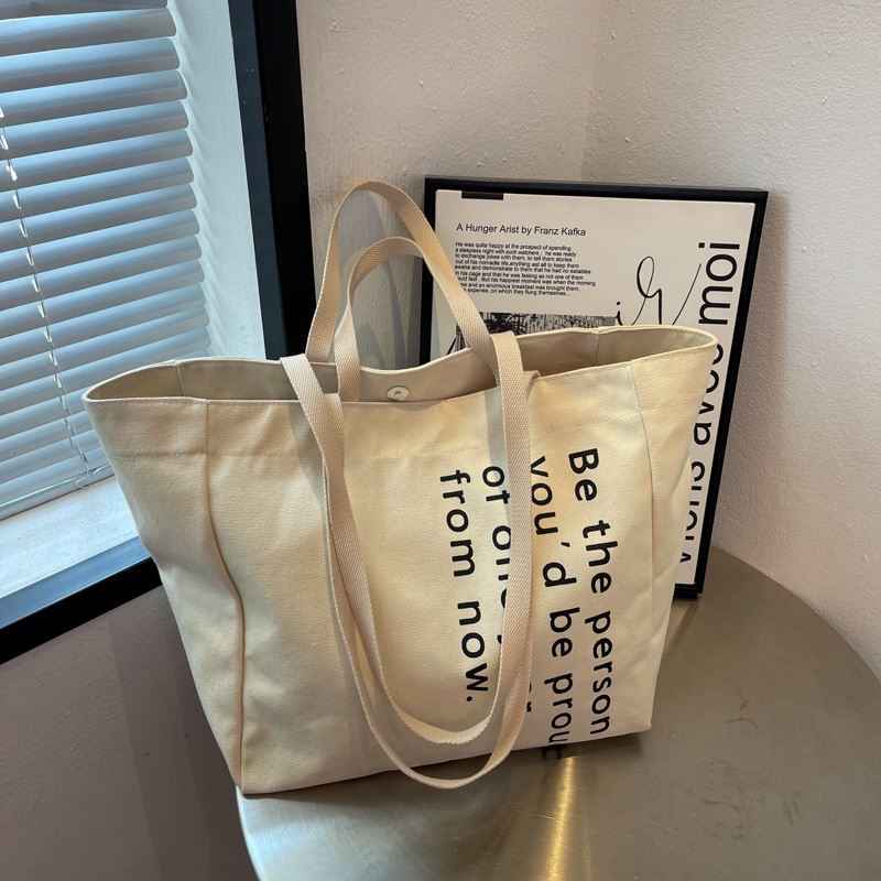 Túi tote IELGY vải canvas sức chứa lớn thời trang nhiều màu sắc cho nữ