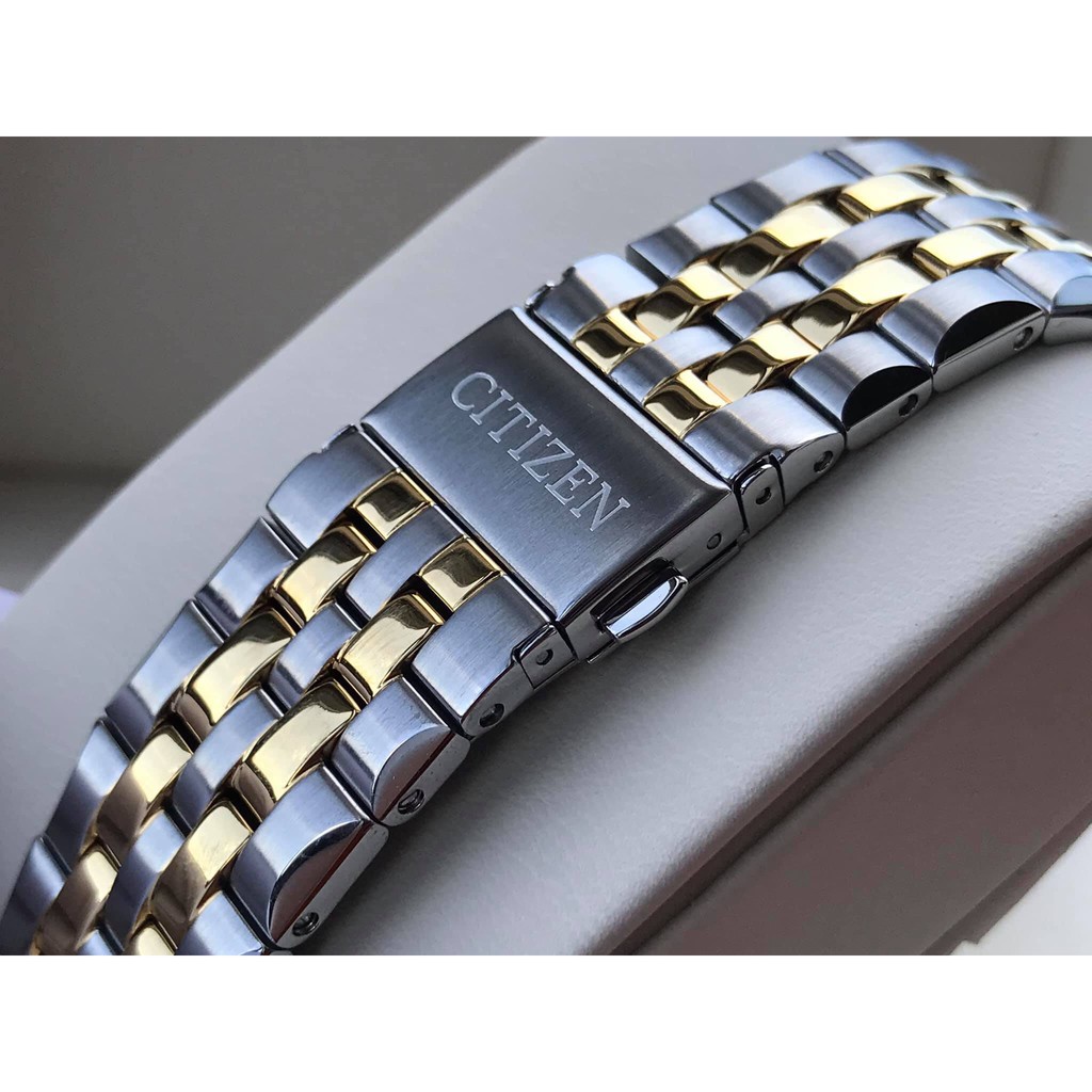 Đồng hồ đôi Citizen BM7334-58L & EW2294-61L - Máy Quartz Pin Eco Drive - Kính khoáng cứng