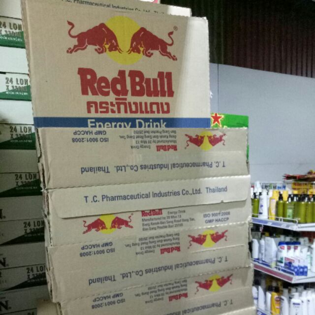 Thùng bò húc Thái Red Bull 24 lon