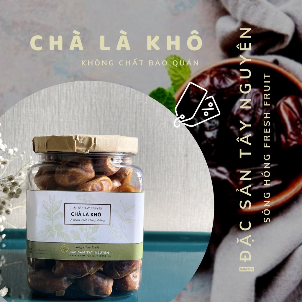 Chà là khô sấy dẻo hộp 500g Đặc sản Tây Nguyên True Nuts