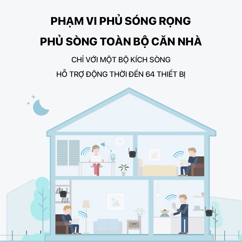 Thiết bị kích sóng Xiaomi Wifi Repeater Pro bộ kích sóng wifi Xiaomi Pro- bảo hành 12 tháng