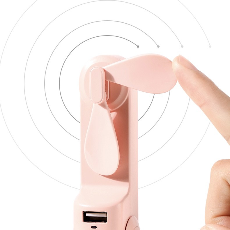 Quạt sạc mini cầm tay cao cấp Ringke F8 Little Bear