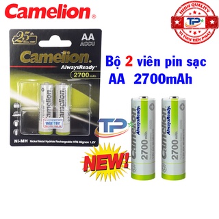 Bộ 2 Pin Sạc AA (2A) Camelion LockBox Rechargeable Accu / AlwaysReady 2700mAh - 1.2V